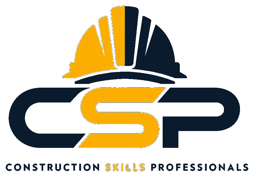 Construction Skills Professionals logo — CSP hard hat emblem
